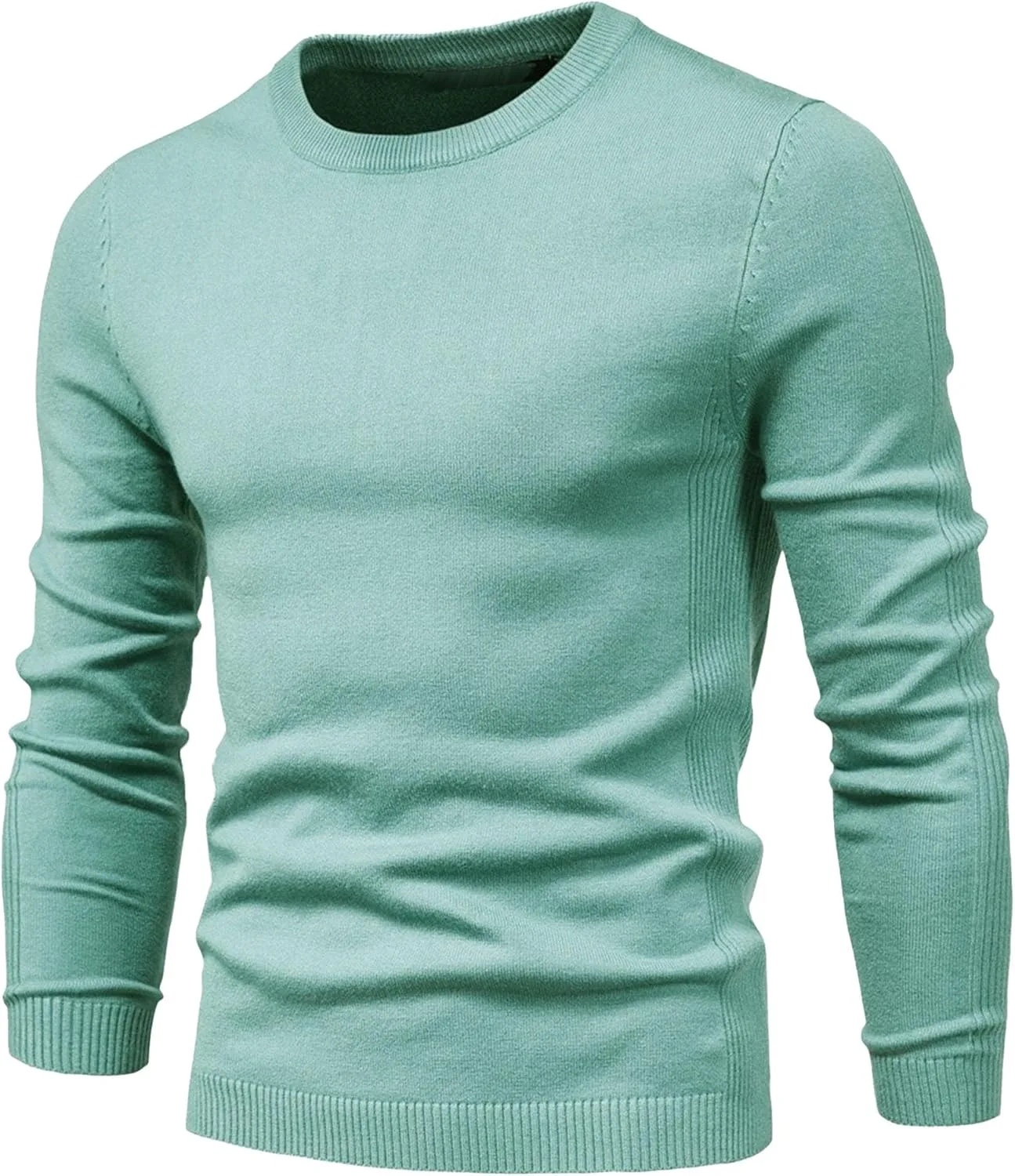 Мужской свитер с круглым вырезом Slim Fit