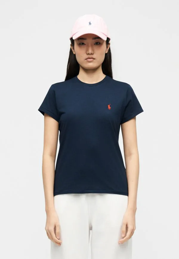 Классическая футболка с круглым вырезом, базовая футболка Polo Ralph Lauren, Cruise Navy — фото 3