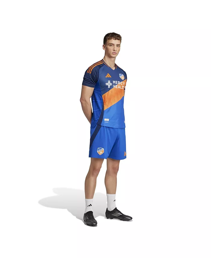 Мужские шорты FC Cincinnati Home 2025 Orange and Blue Legacy Kit Authentic синие adidas — фото 2