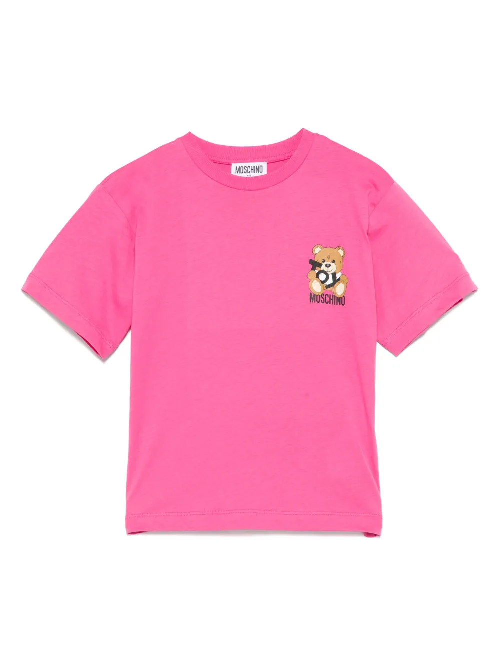

Футболка с принтом Teddy Bear Moschino Kids, розовый
