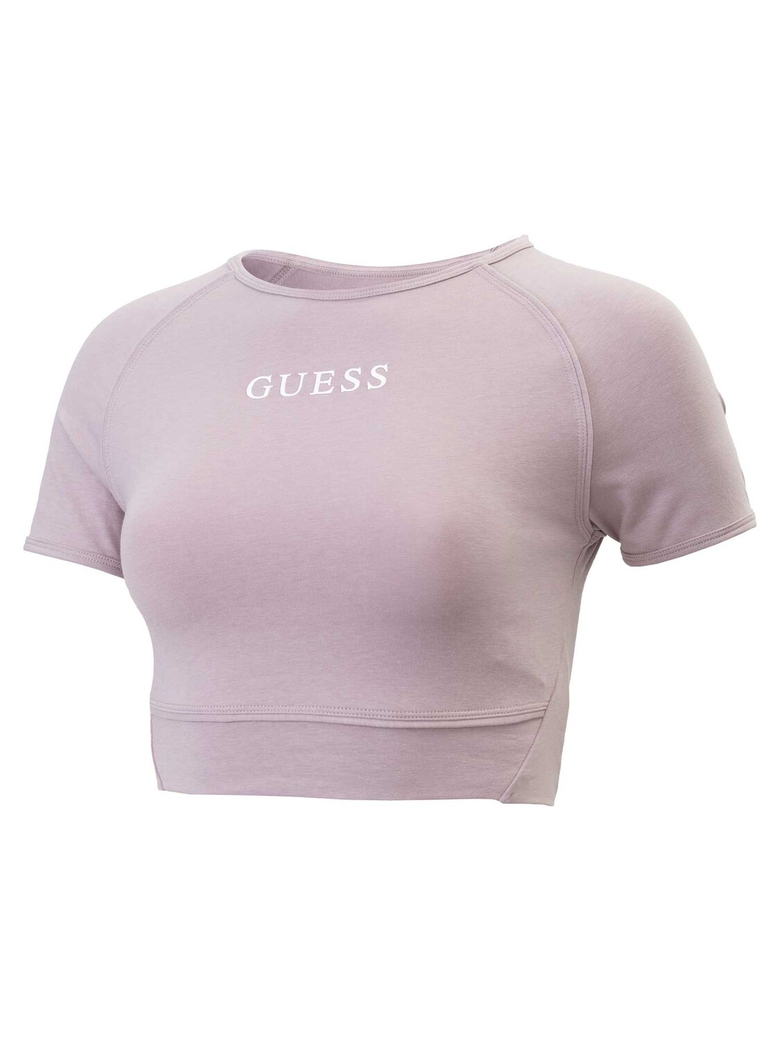

Футболка Guess ALINE CROP TOP ECO S, фиолетовый