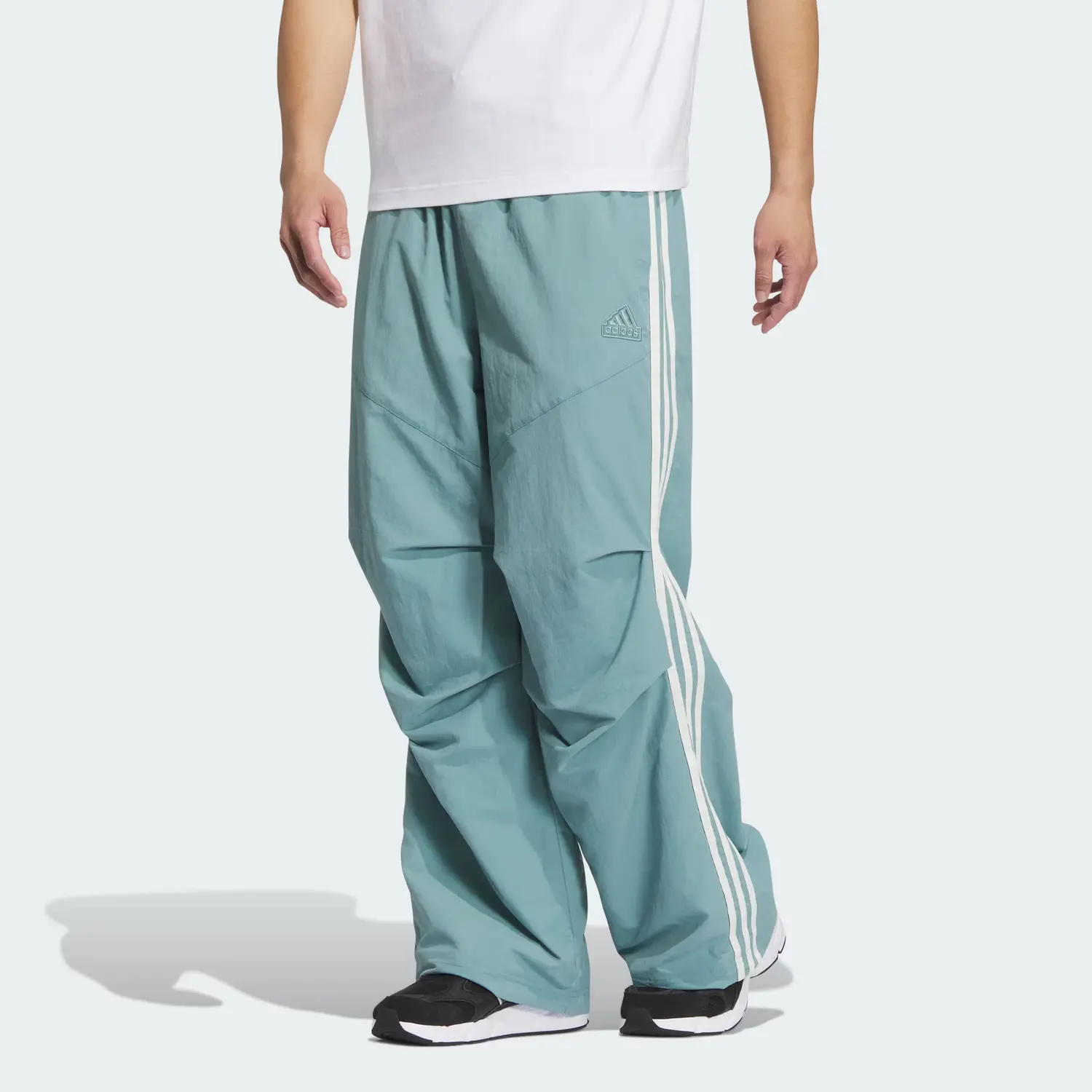 ST TRACK TRACKSUIT Брюки Повседневные Мужские Асфальтово-серый Adidas — фото 3
