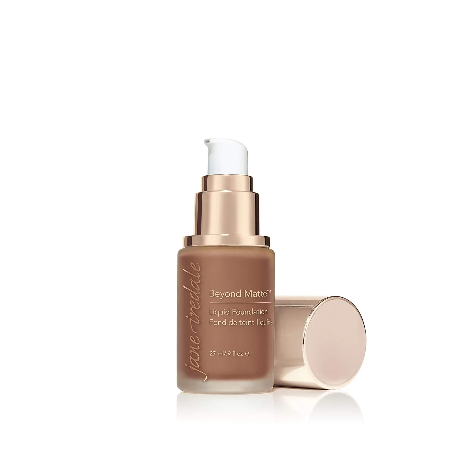 Jane Iredale Beyond Matte 3-в-1 Жидкая тональная основа. Легкое, наслаиваемое покрытие с полуматовым финишем. Веганский продукт, не тестируется на животных., M14 — фото 2