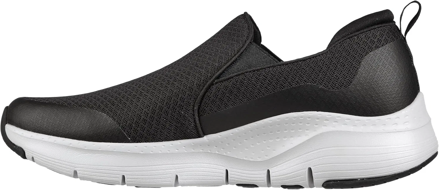 Мужские кроссовки Skechers Arch Fit Banlin, Black Mesh White Synthetic Trim — фото 3