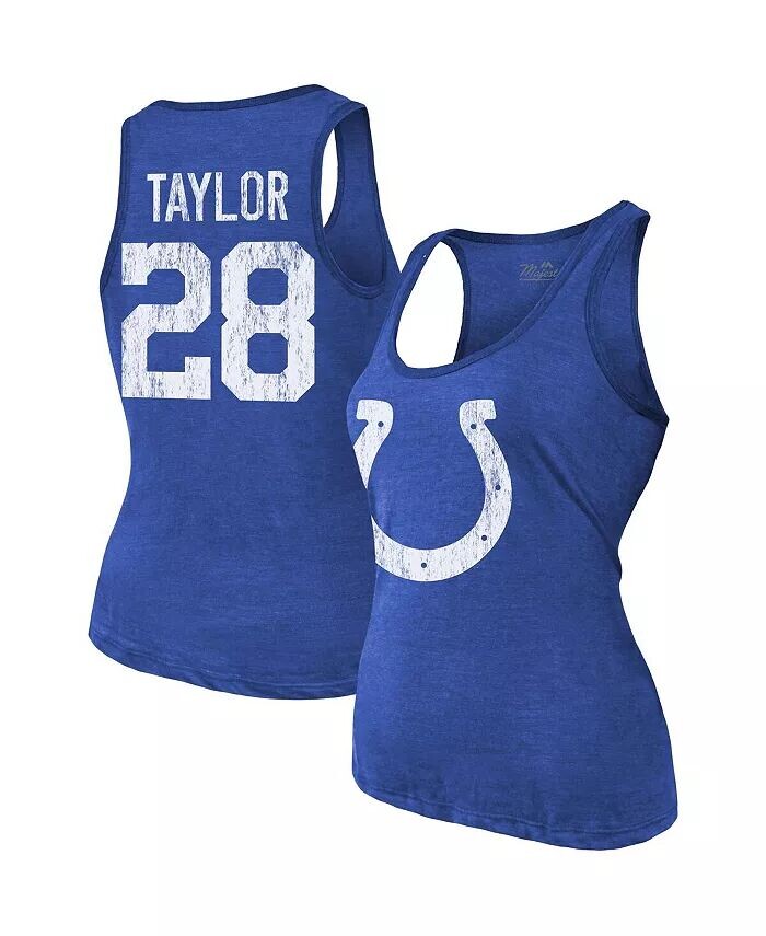 

Женские нитки Джонатан Тейлор Royal Indianapolis Colts Имя и номер игрока Майка Tri-Blend Majestic