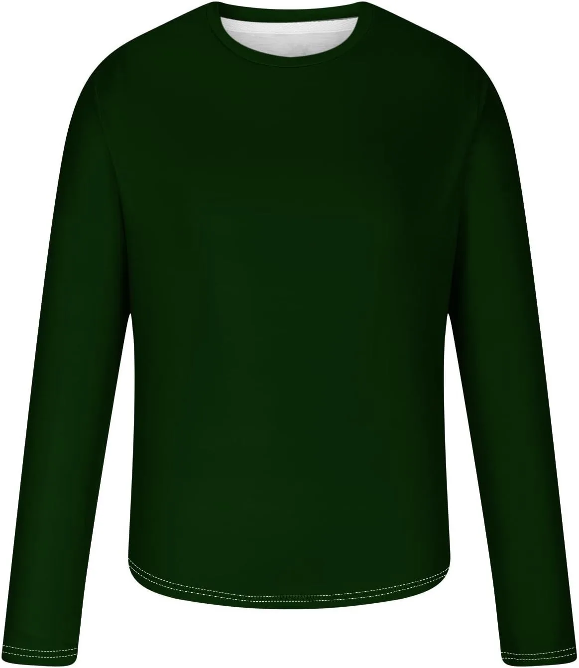 Мужская футболка с длинным рукавом Casual Stylish Basic, Big and Tall, Lightweight, Loose Fit — фото 3