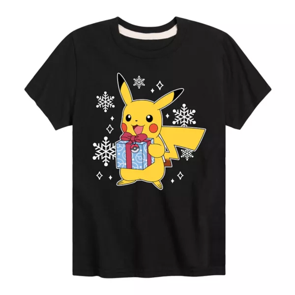 

Футболка с рисунком от Pokémon Pika для мальчиков 8-20 лет Licensed Character, черный