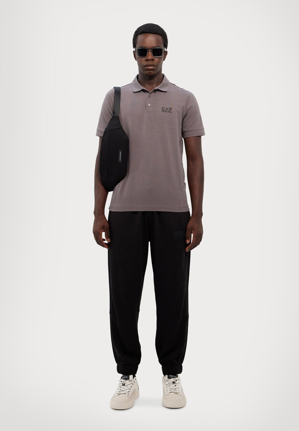 

Рубашка поло EA7 Emporio Armani, серый