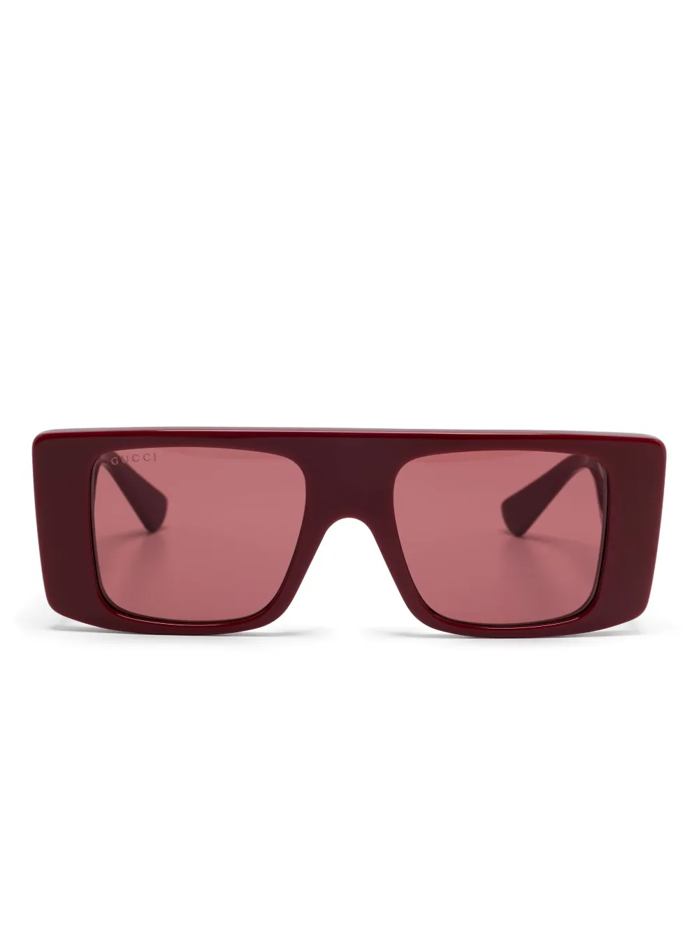 

Солнцезащитные очки в прямоугольной оправе Gucci Eyewear, красный
