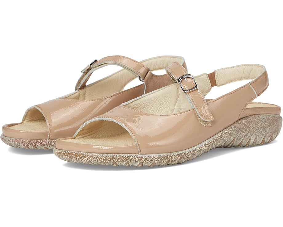 Сандалии Naot Toka, цвет Camel Crinkle Patent Leather