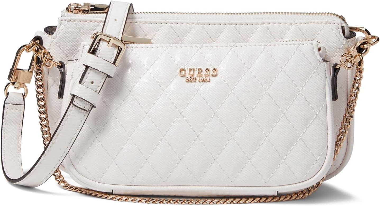 

Сумка кросс-боди GUESS Yarmilla Double Pouch Crossbody, белый