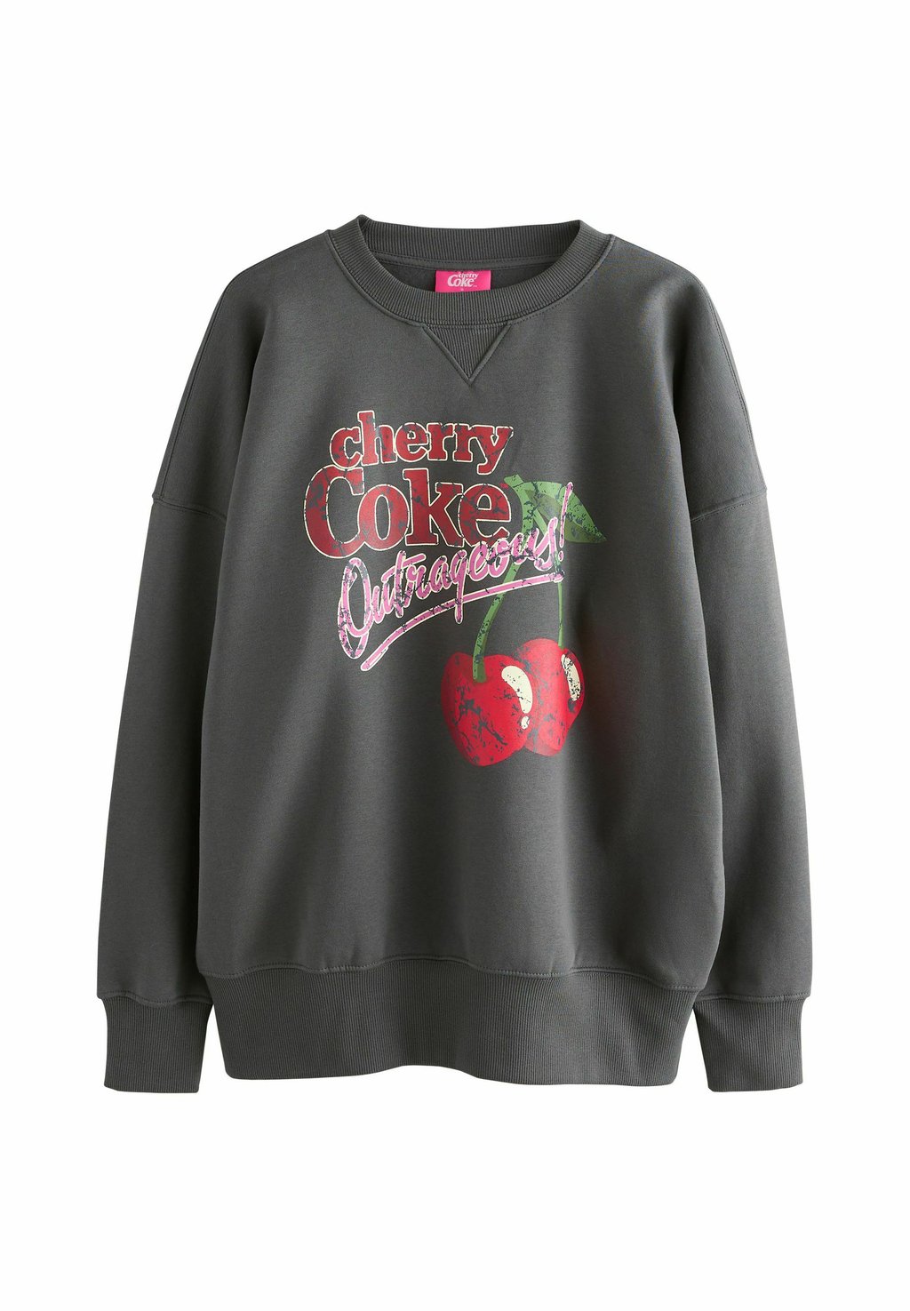 

Толстовка LICENSE CHERRY COKE WASHED CREWNECK Next, серый