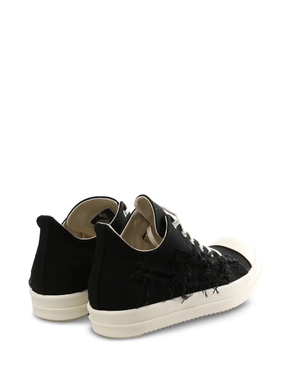 Кроссовки на шнуровке с эффектом потертости Rick Owens Drkshdw, черный — фото 3