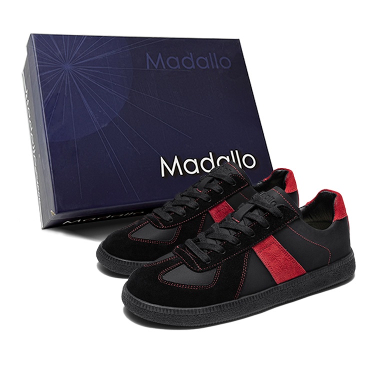 

MADALLO Кроссовки Cloud Walk Collection German Army Trainers мужские низкие бежево-черные, цвет Black