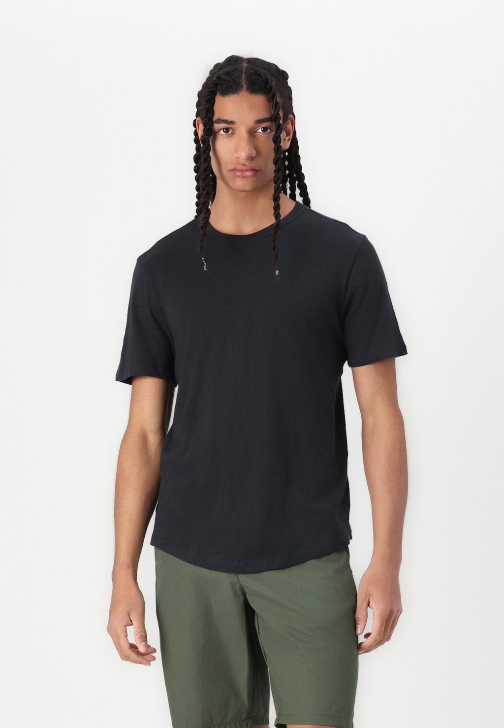 

Базовая футболка LIVED CURVED HEM GAP, черный