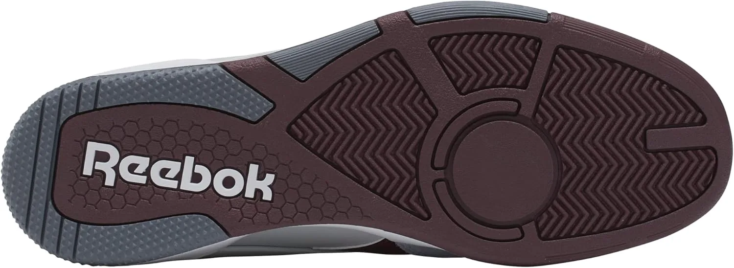 Мужские кроссовки Reebok Club C 85 Amazon Renewed, серый/бордовый/стальной — фото 2