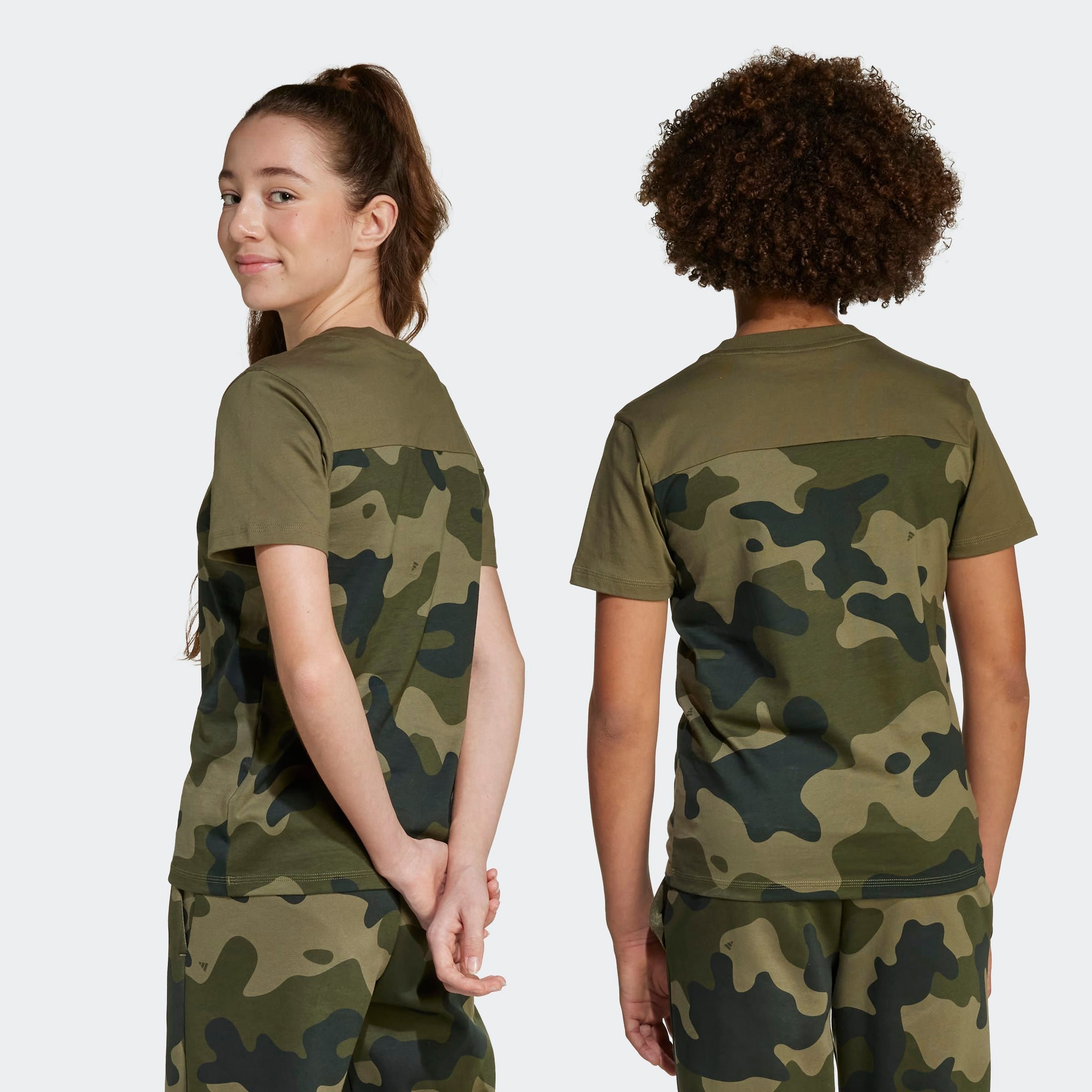 Adidas Sportswear Футболка Performance 'Seasonal Essentials' цвета хаки, оливковый — фото 3