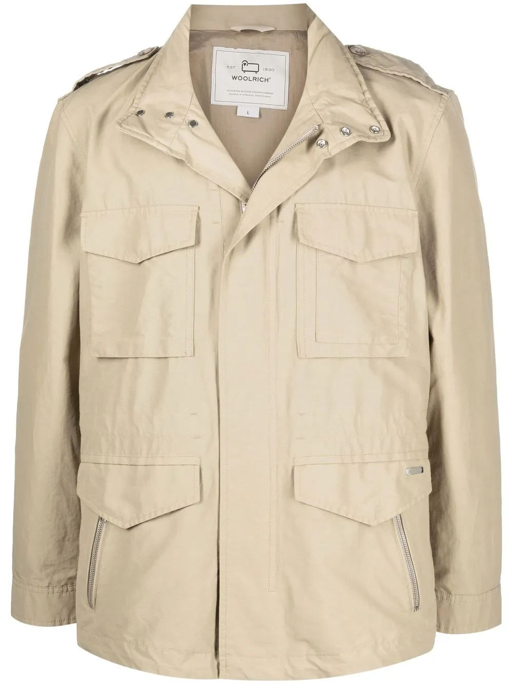 

Куртка в стиле милитари с карманами WOOLRICH, нейтральный