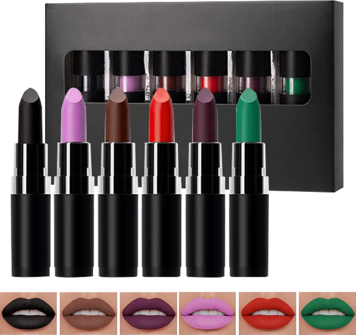 Набор губной помады Lip Collar Set для косплея, матовая отделка