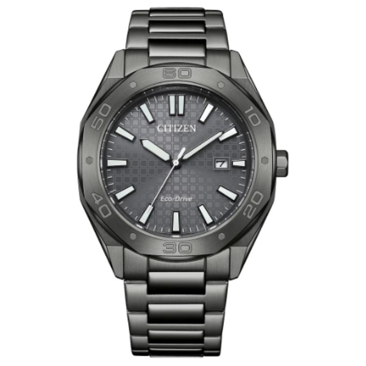 

CITIZEN Часы Wrist Watch Collection Light Powered Quartz Movement Stainless Steel Strap Watch 41mm Men's Watch Gray Dial, Gray Dial