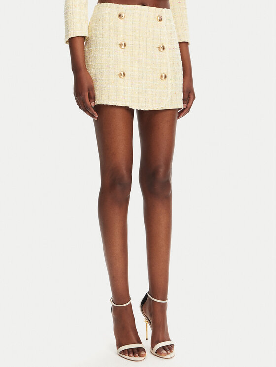 

Мини-юбка regular fit GO-116-52E2-V420 Elisabetta Franchi, желтый