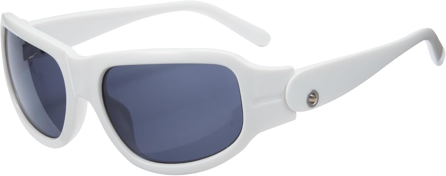 

Солнцезащитные очки Cyxus Y2K, обтекаемые, футуристические, для женщин и мужчин, Swift, овальные, модные, спортивные, с зеркальными линзами, стильные, 1237, A4 - White Wraparound Sunglasses