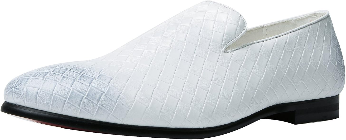 

Мужские лоферы Santimon, модная плетеная отделка, удобные туфли, слипоны, пенни-лоферы, повседневная обувь, черные, синие, красные, белые