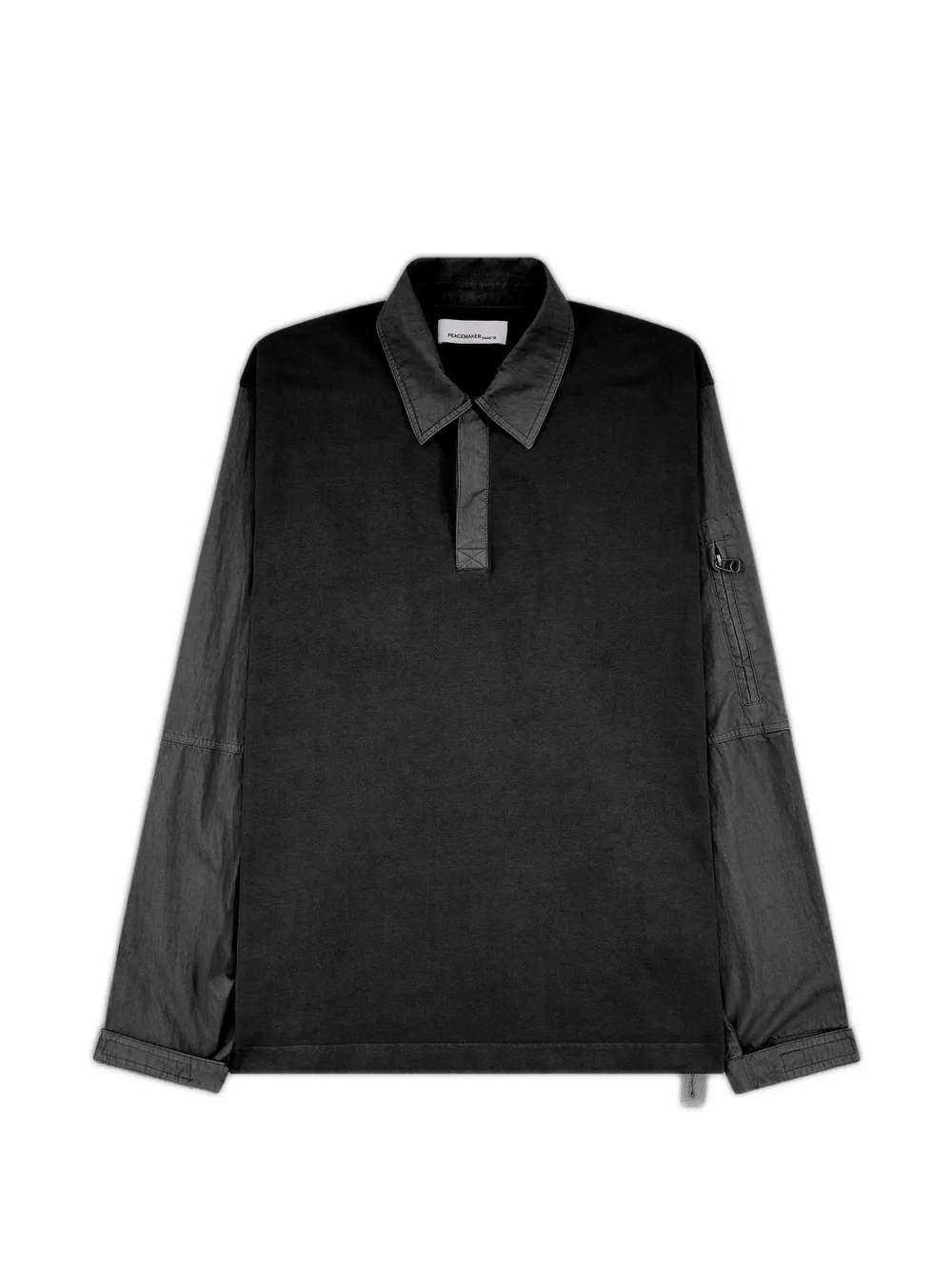 

Поло Flight с контрастными рукавами Oamc Peacemaker, черный