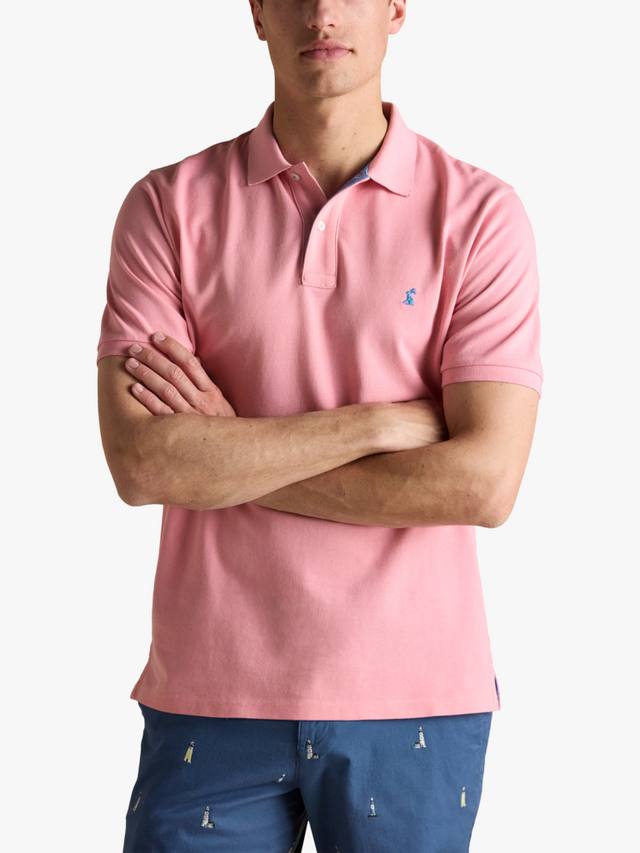 

Хлопковая поло с коротким рукавом Regular Fit Joules, Light Pink
