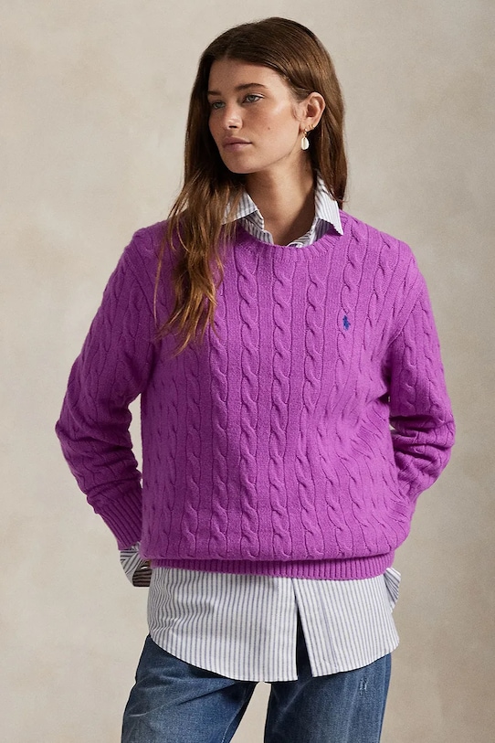 

Свитер Polo Ralph Lauren, фиолетовый