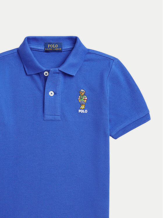 Рубашка поло стандартный крой 322952585 Polo Ralph Lauren, синий — фото 3