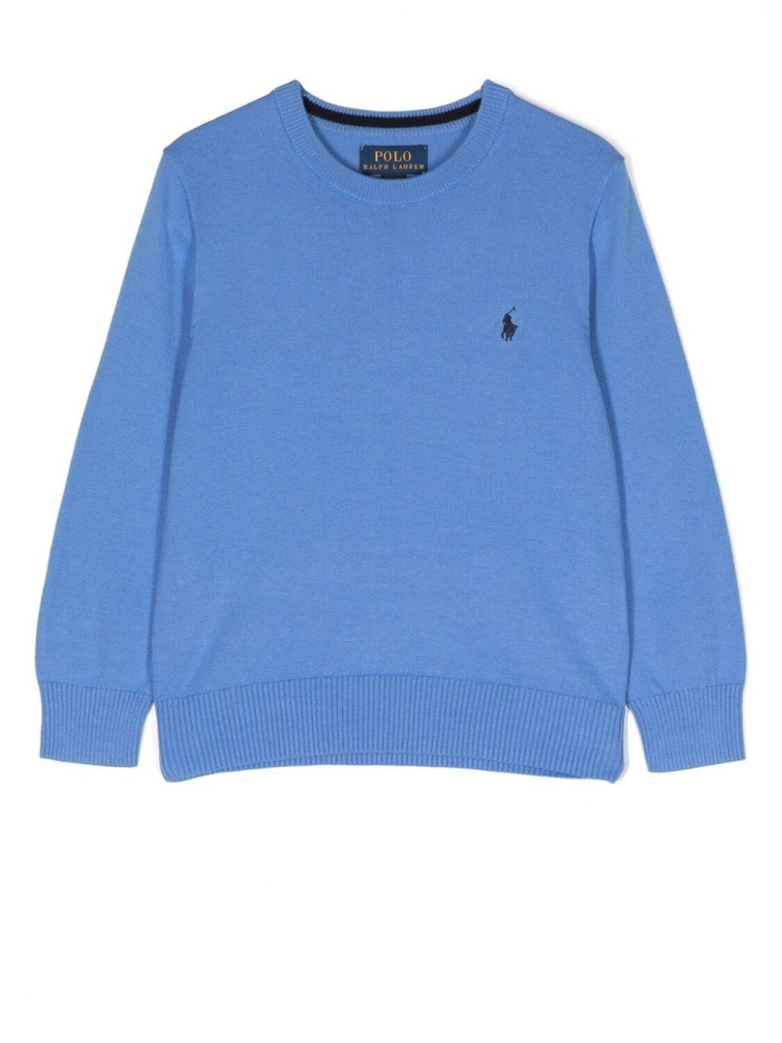 

POLO RALPH LAUREN KIDS свитер с вышитым логотипом, синий