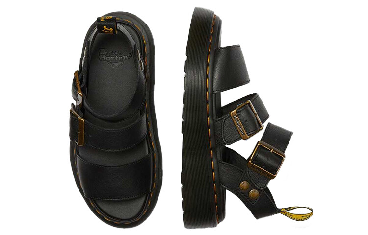 Сандалии Dr. Martens с открытым носком и пряжкой Dr.Martens, черный (размер RU 41) — фото 4