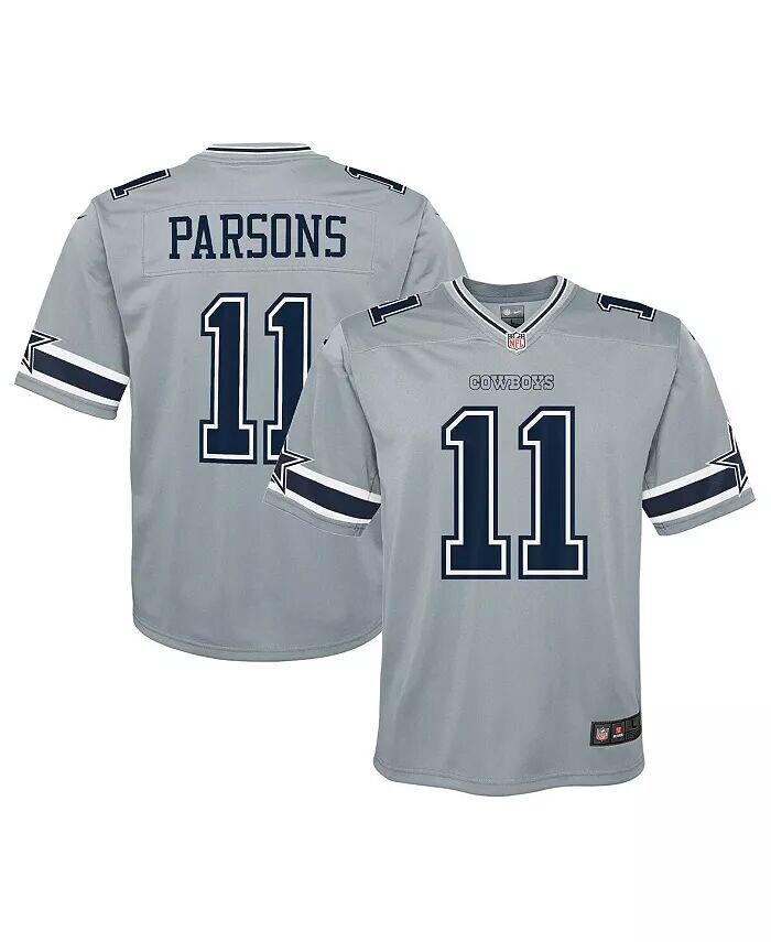

Серая майка Big Boys Micah Parsons Dallas Cowboys Inverted Game Nike