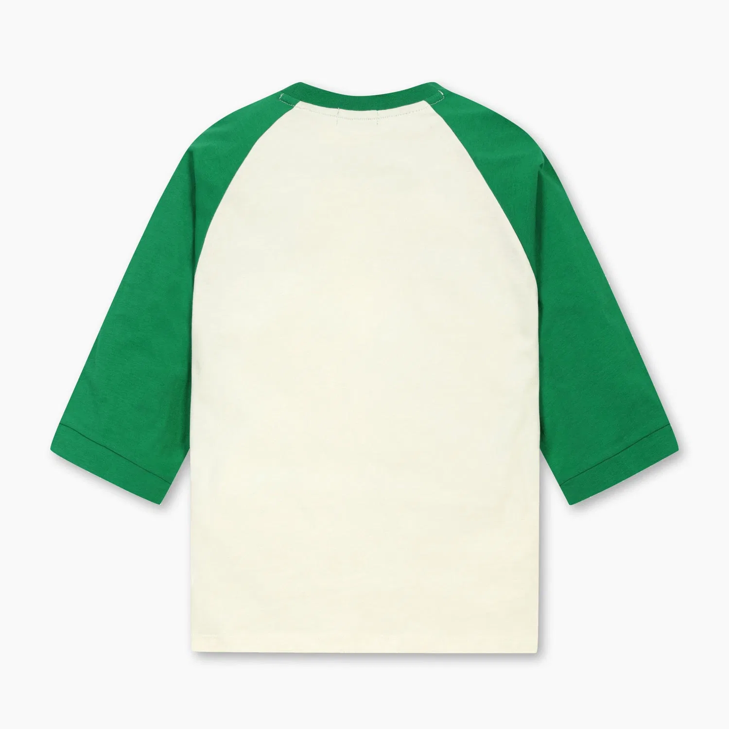 Детская футболка Color Pop 3/4 длины зелёная от Benetton Kids — фото 2