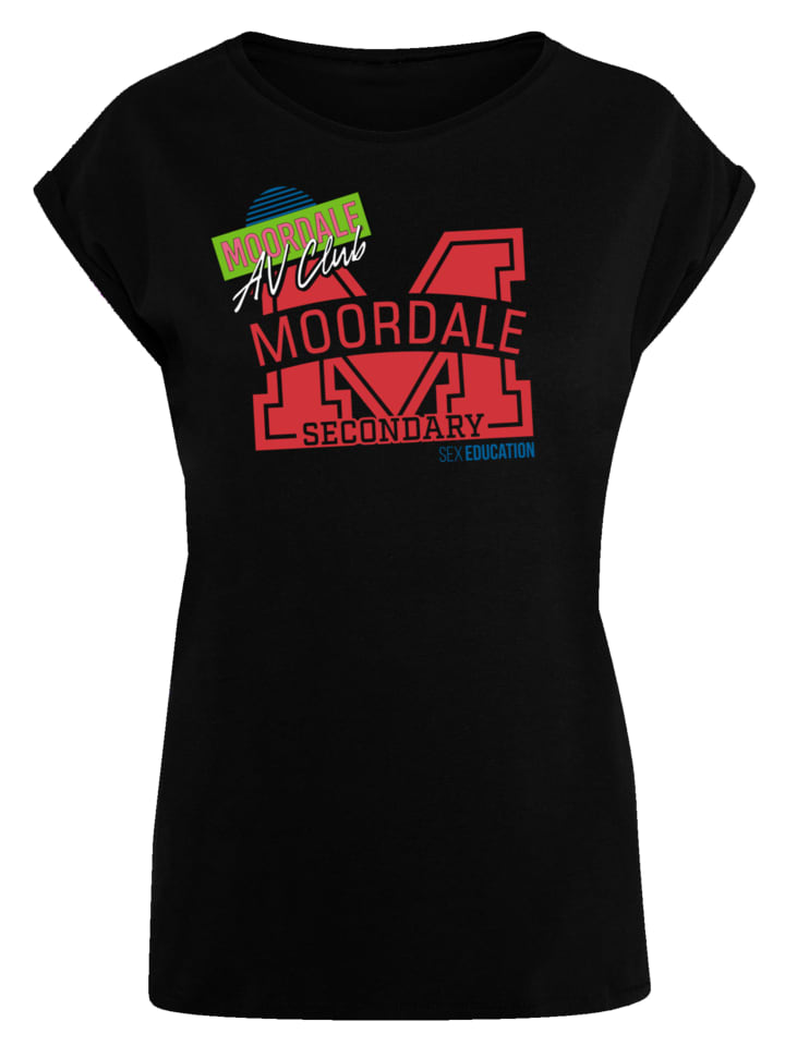 

Футболка с изображением полового воспитания Moordale M Collage в черном цвете F4NT4STIC, Черный, Футболка с изображением полового воспитания Moordale M Collage в черном цвете F4NT4STIC