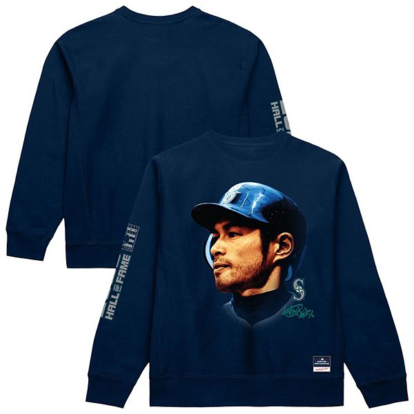 

Толстовка Men's Ichiro Suzuki Navy Seattle Mariners Hall of Fame Mitchell & Ness, Синий, Толстовка Men's Ichiro Suzuki Navy Seattle Mariners Hall of Fame Mitchell & Ness
