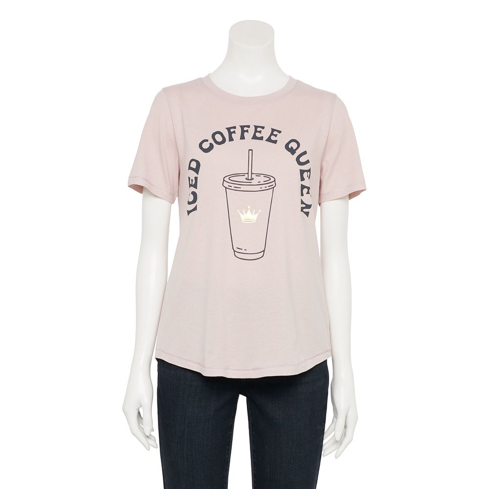 

Футболка с графическим принтом Missy Iced Coffee Queen, цвет Lilac