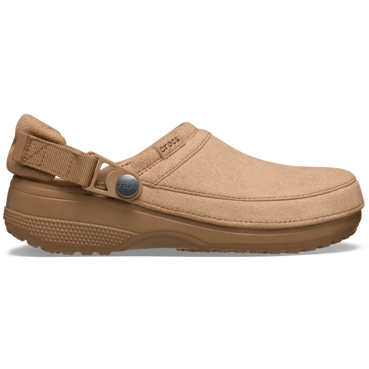 Классические сабо из веганской замши ручной работы Crocs, Milk Chocolate