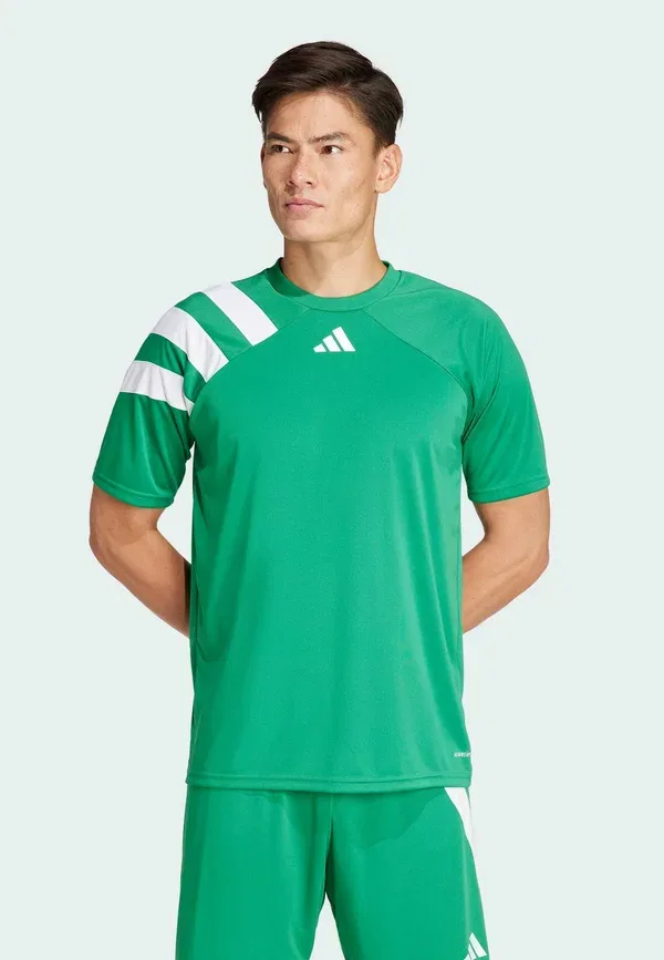 Футболка спортивная Adidas Performance Fortore 23 Jersey, темно-зеленый белый