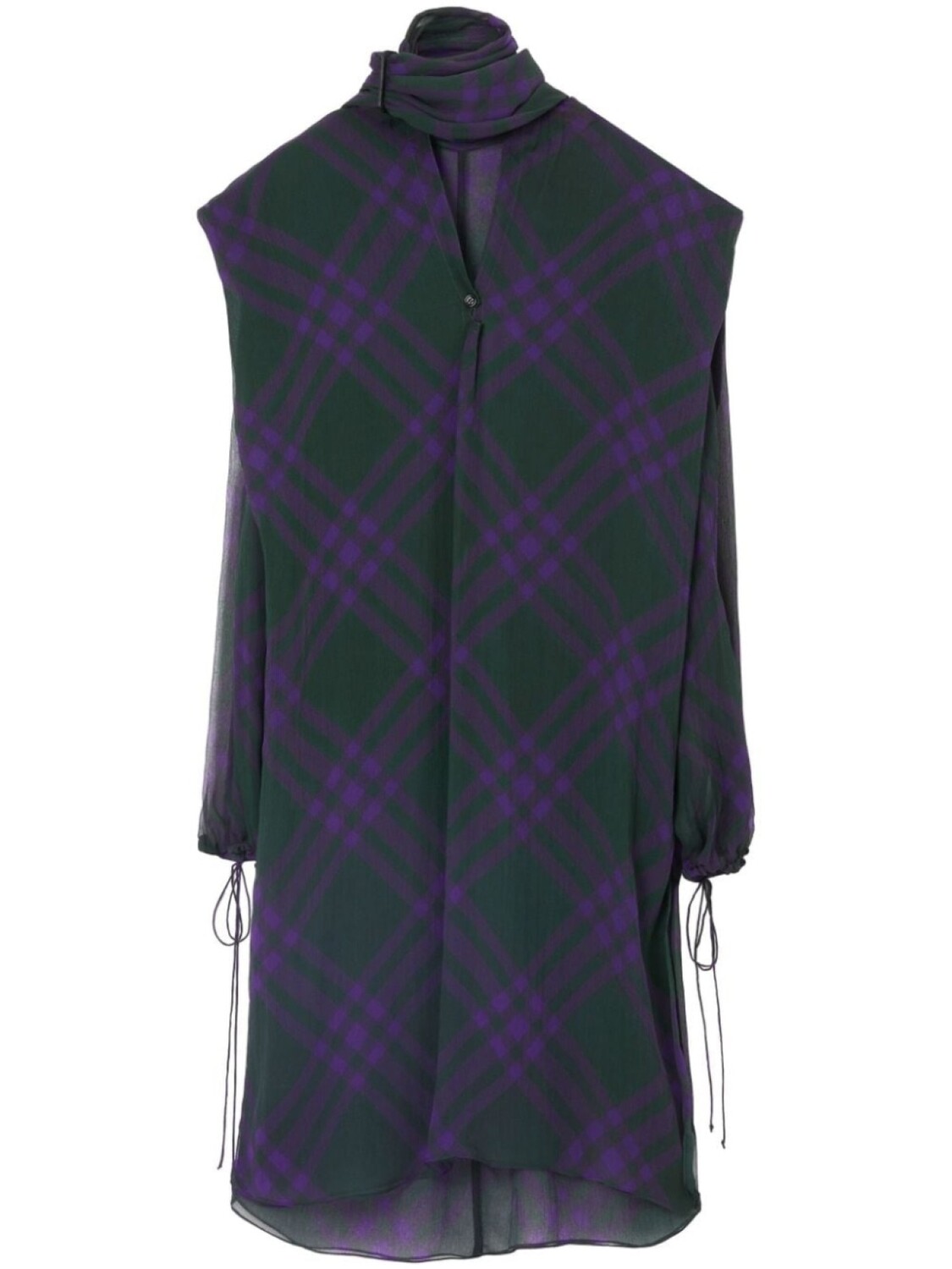 

Burberry блузка в клетку, фиолетовый