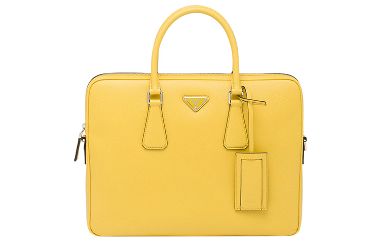 

Портфель из сафьяна PRADA