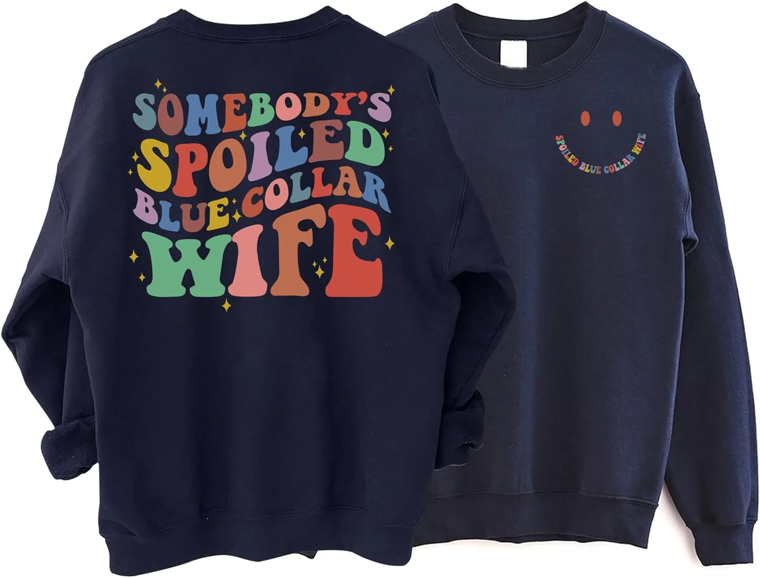 

Свитшут Funny Wife Wifey Crewneck Blue Collar Wife HBL