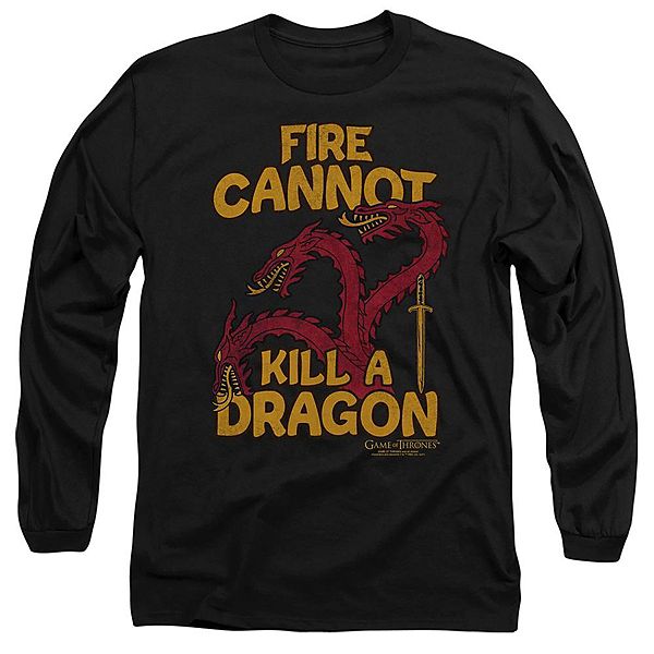 

Футболка с длинным рукавом Game of thrones dragons with fire Licensed Character