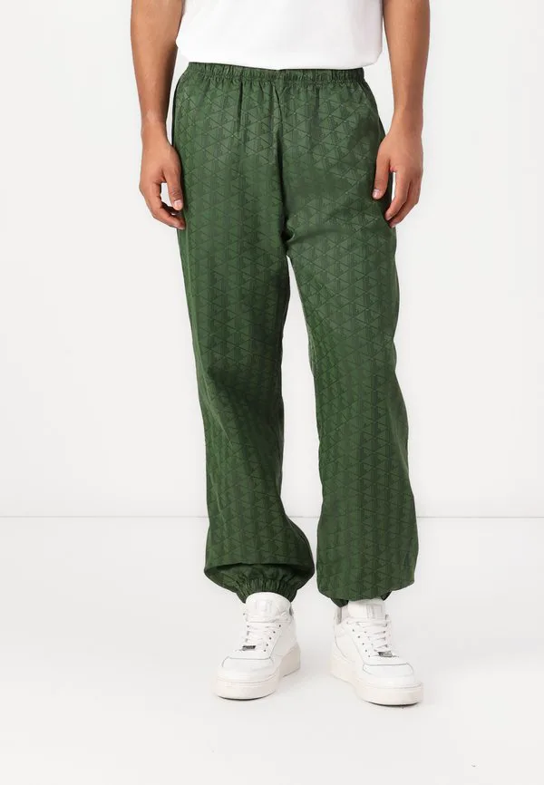 Брюки Lacoste зеленый, мужские, спортивные, с принтом