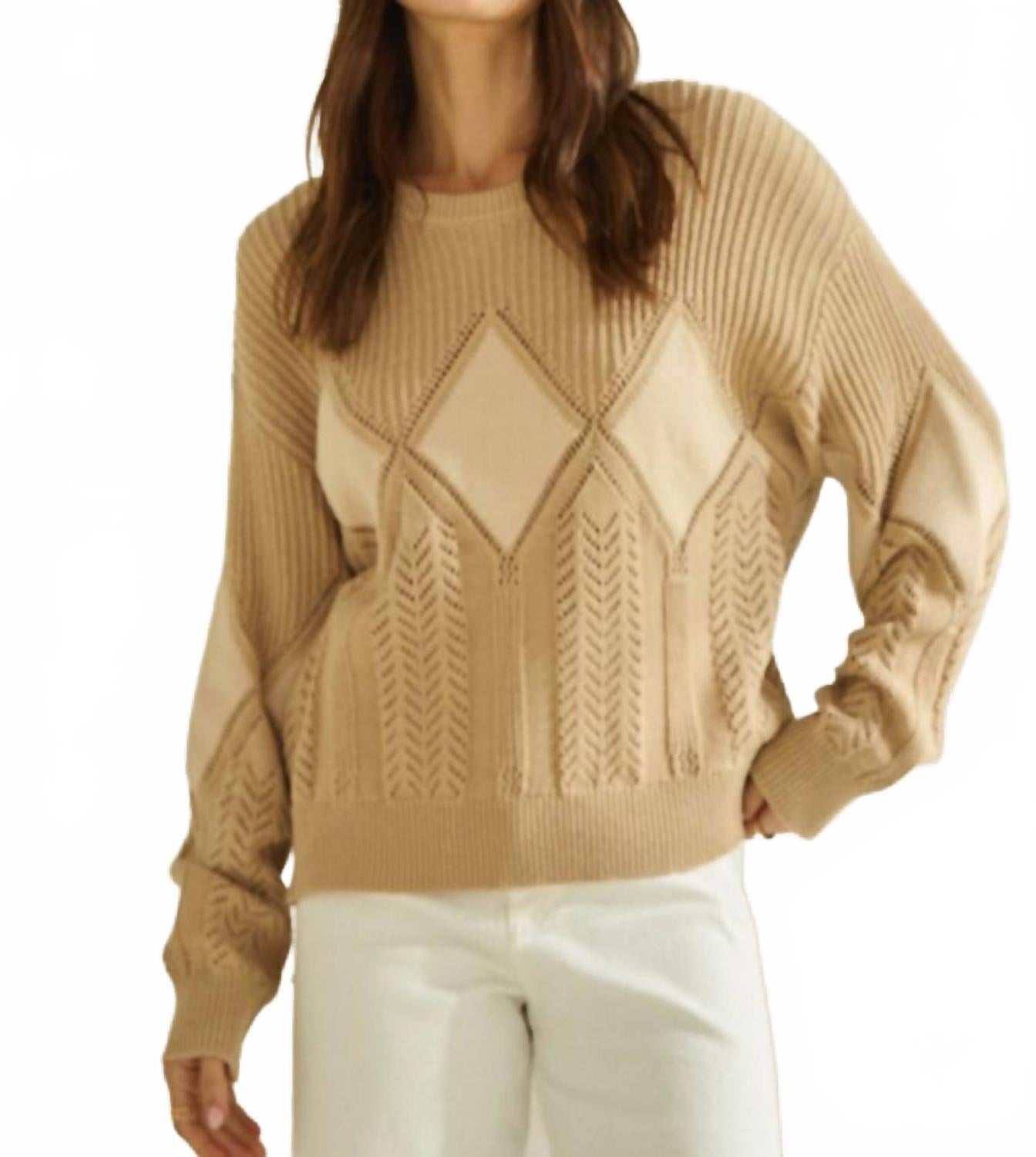 

Пуловер Diamond цвета таупе ABLE, Taupe