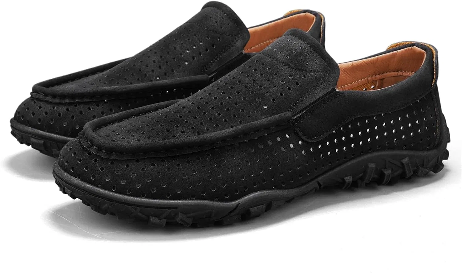 Лоферы мужские, дышащий верх, Rugged, Black JSDWNDO