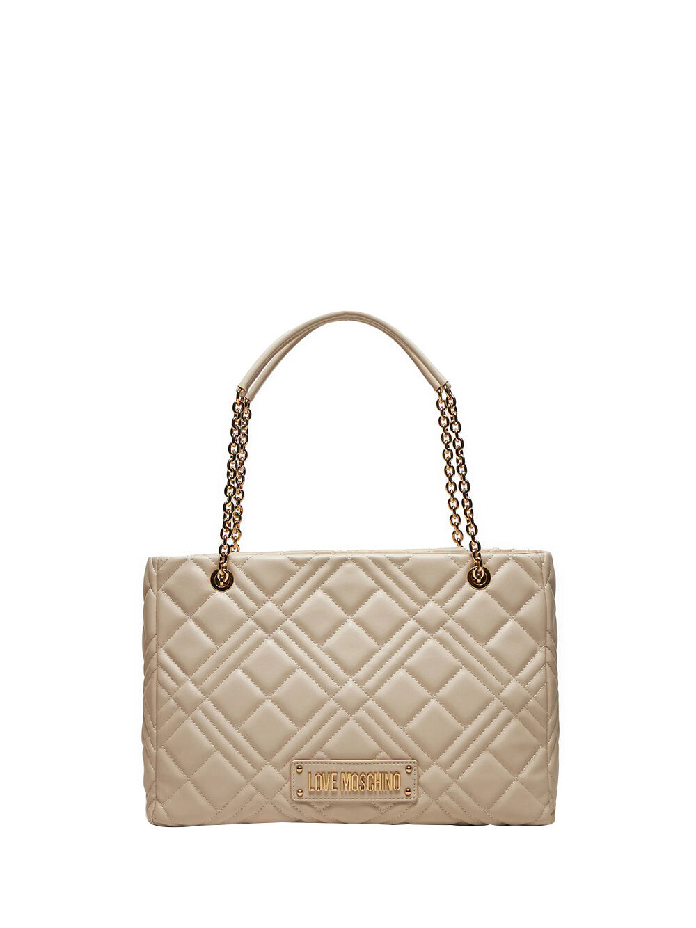 

Женский шоппер цвета слоновой кости Moschino