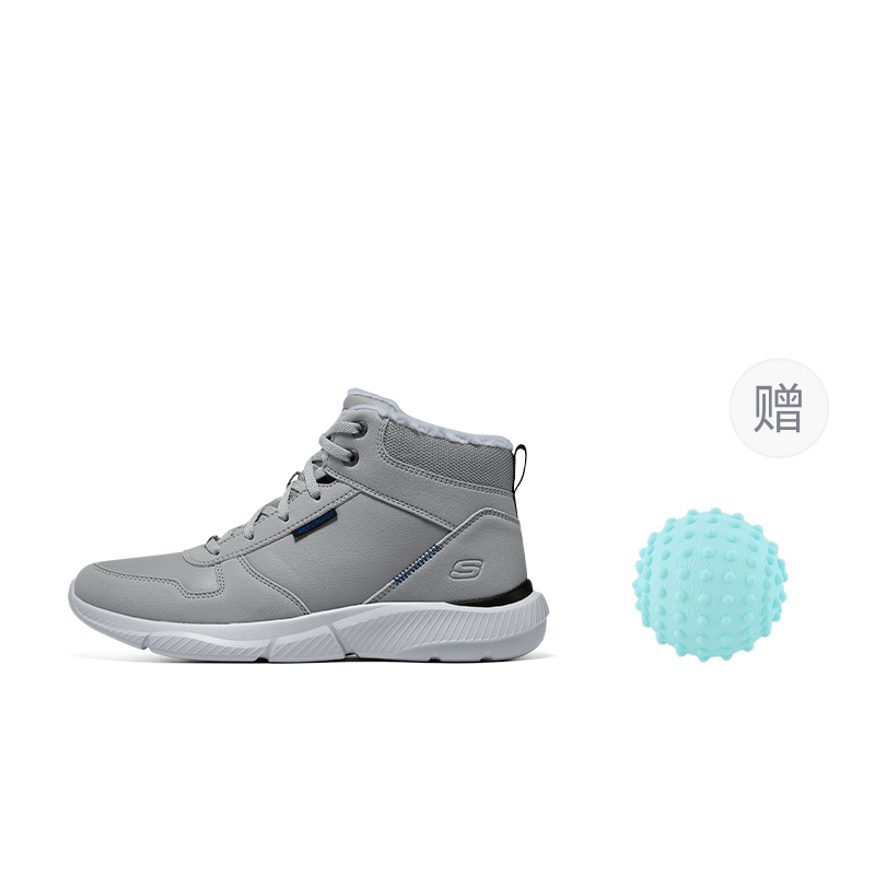 

Ingram устойчивые к истиранию термо дышащие кроссовки Mid top мужские светло серые Skechers, светло-серый