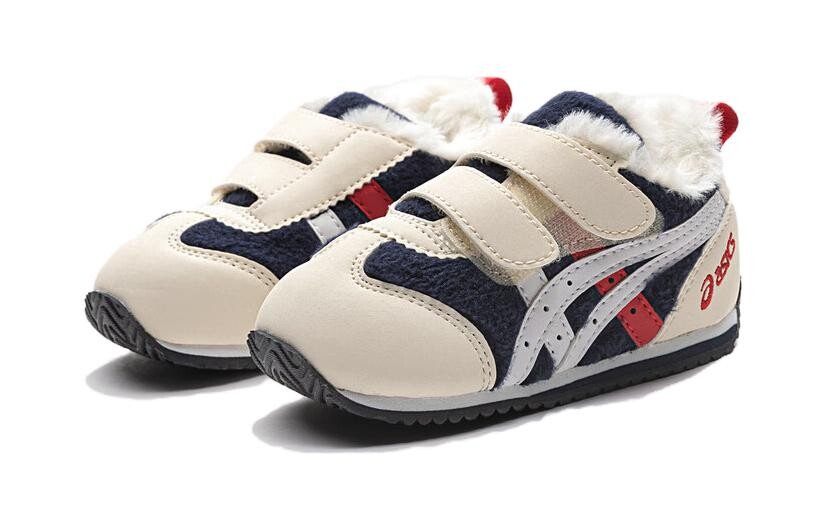 Кроссовки Asics Cotla Kids Lifestyle Shoes PS Low-top Beige, бежевый/синий — фото 3